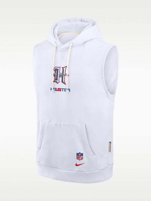 Nike Houston Texans Rivalries Collection Sideline Men's Nike Dri-FIT NFL Sleeveless Pullover Hoodie