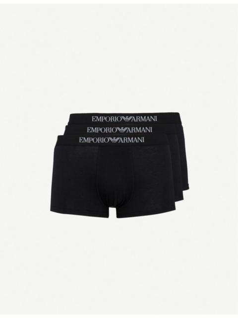 EMPORIO ARMANI Pack of three cotton trunks