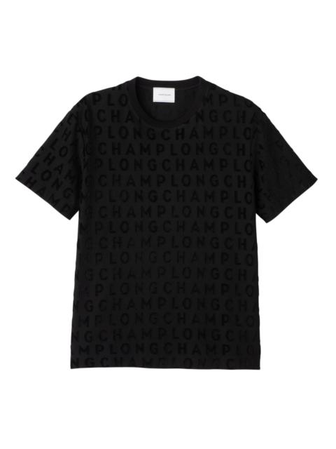 Longchamp Logo large t-shirt Black - Jersey