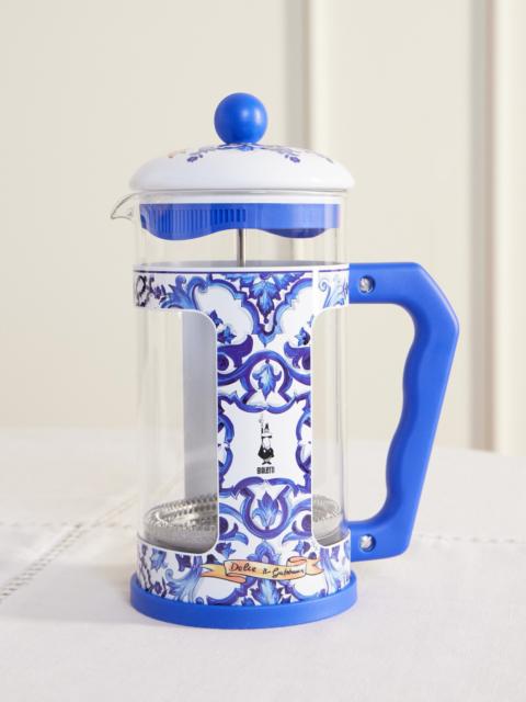 Dolce & Gabbana + Bialetti Printed Stainless Steel And Glass French Press