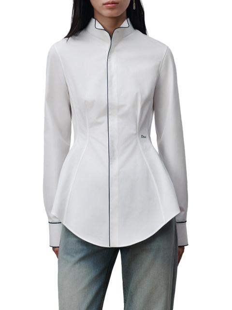 Dior FITTED COTTON POPLIN BLOUSE