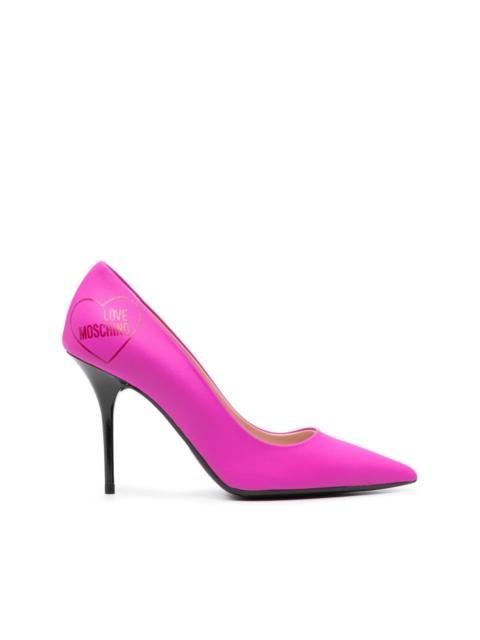 Moschino 100mm leather pumps