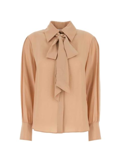 long-sleeve georgette shirt