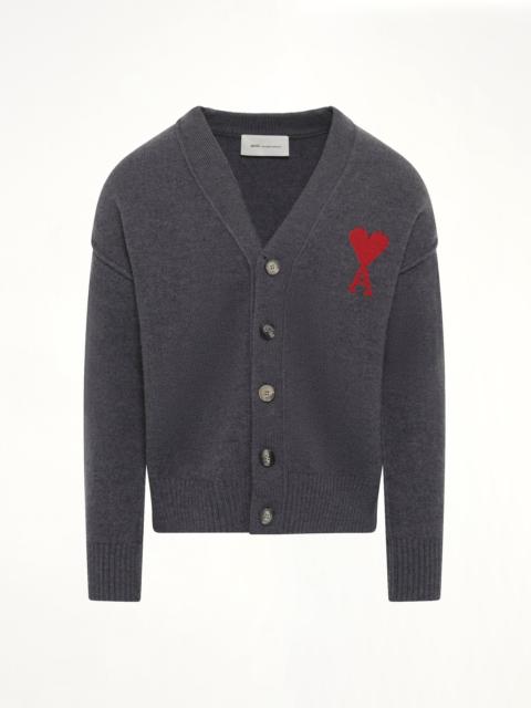 Red Ami De Coeur Cardigan in Grey