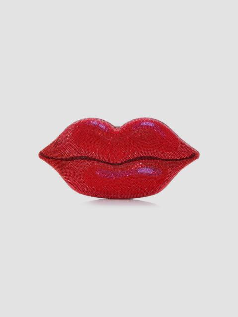 JUDITH LEIBER Women's Hot Lips Crystal Clutch - Light Rose