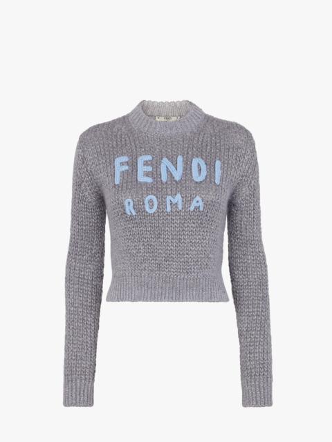 Gray wool sweater