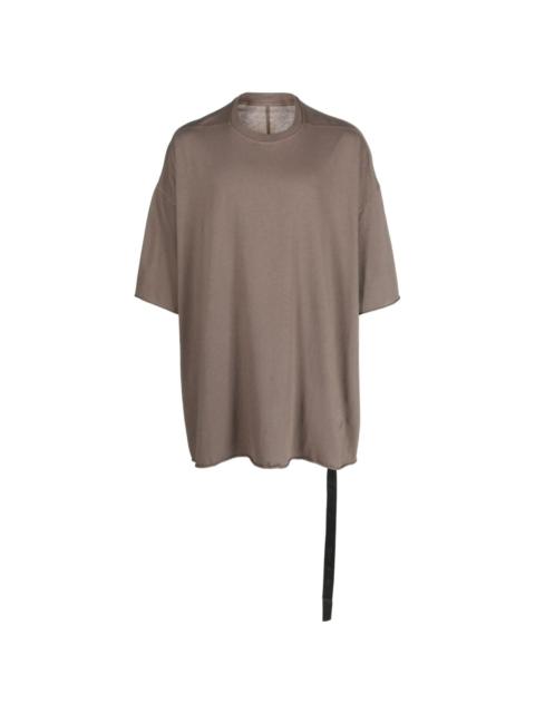 short-sleeve drawstring-hem cotton T-shirt