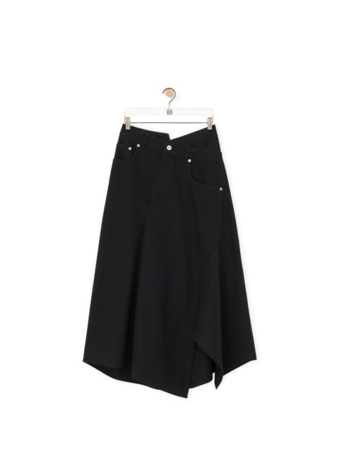 Loewe Asymmetric skirt in cotton