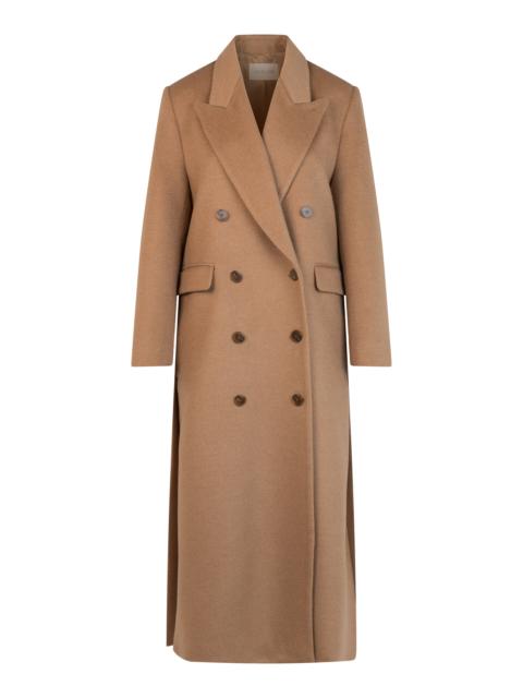 HEIRLOME Lilli Double-Breasted Camel-Hair Coat tan