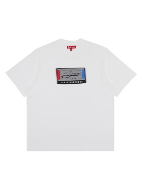 Supreme Intarsia Label Short-Sleeve Top 'White'