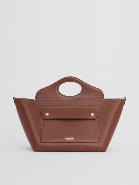 Burberry Small Leather Soft Pocket Tote