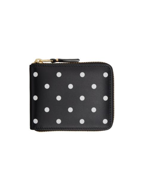 Comme Des Garçons polka dot zip-around wallet