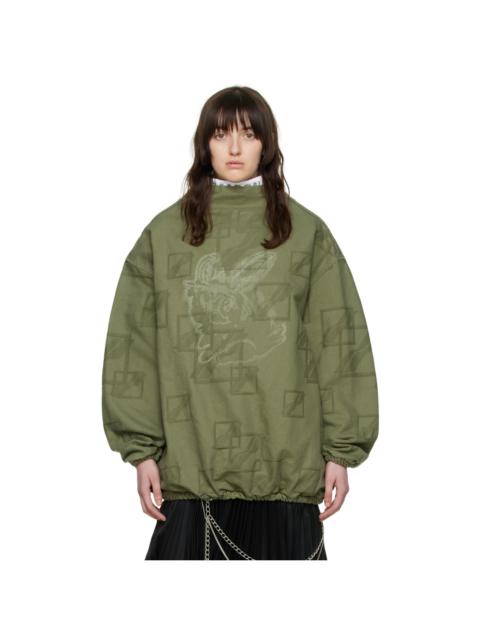 We11done Khaki Denim Blouse