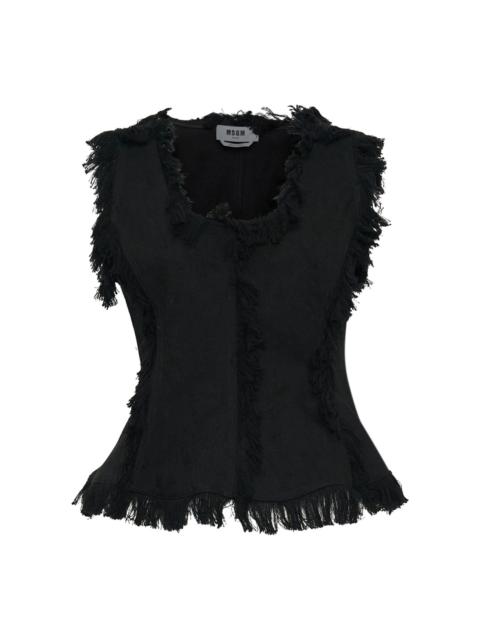 MSGM Fringe Detail Top