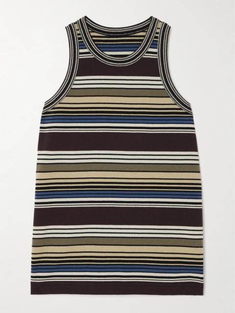 sacai Striped Cotton Tank