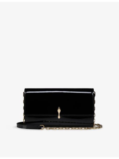 Christian Louboutin Bettina Patent-Leather Wallet-on-Chain