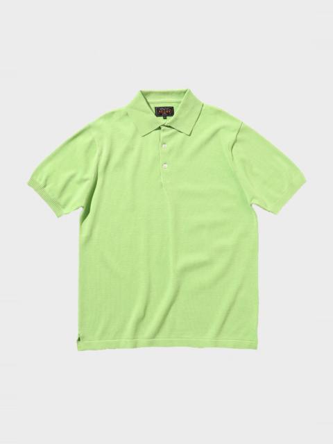BEAMS PLUS Knit Polo 12G - Light Green
