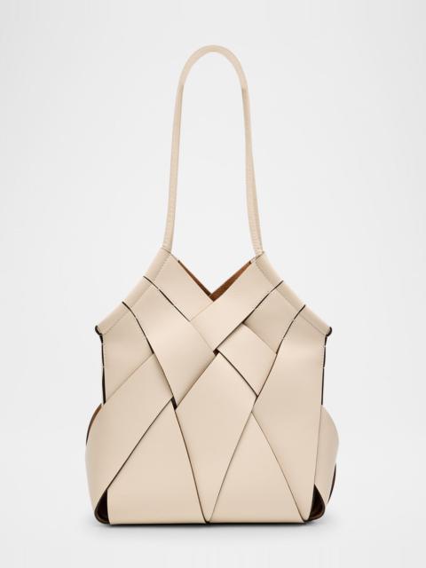 ULLA JOHNSON Charlotte Woven Leather Tote Bag