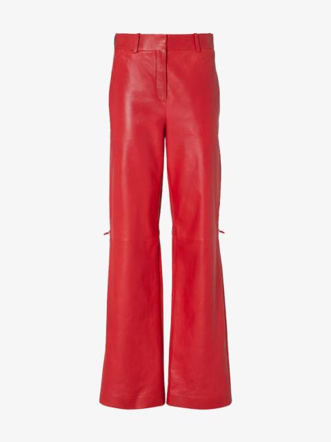 FENDI Pants Red nappa leather pants