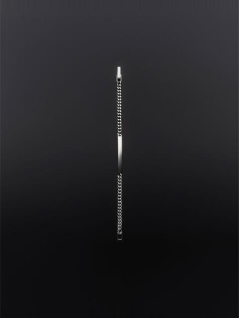 SAINT LAURENT ID BRACELET IN 18K GREY GOLD