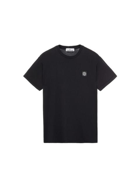 Stone Island Stone Island 24113 60/2 Cotton Slim fit Logo Applique T-Shirt Black