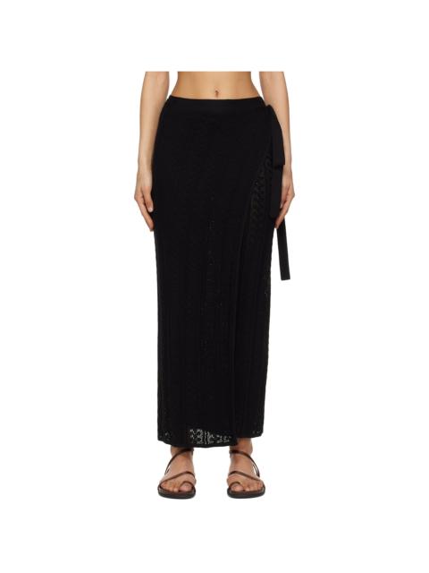 Holzweiler Black Kelp Crochet Maxi Skirt