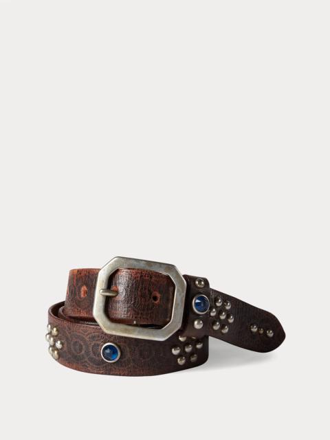 【ラルフローレン】l-Accent Leather Belt Metal-Accent Leather Belt | Ralph Lauren