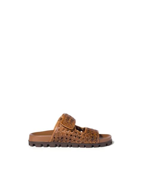 Miu Miu woven lug-sole sandals