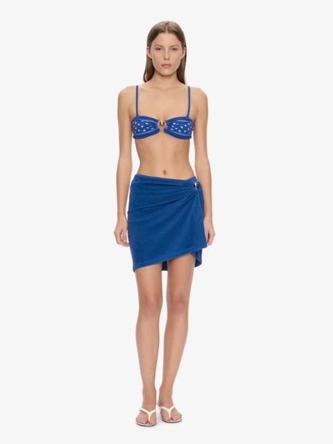CHRISTOPHER ESBER Looped Back Ruched Orbit Mini Skirt