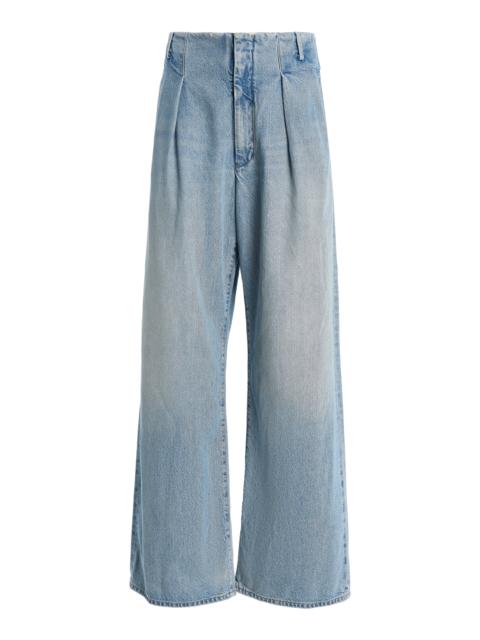 AGOLDE Ritmo Rigid Mid-Rise Wide-Leg Trouser Jeans