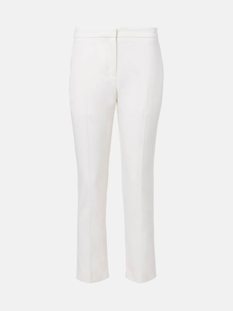 Alexander McQueen Cropped wool gabardine flared pants