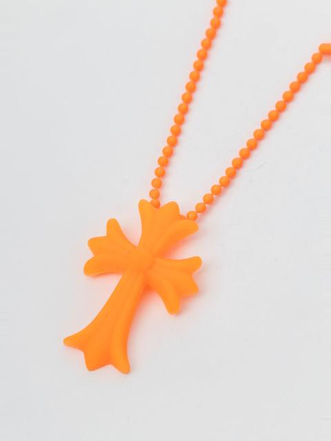 Chrome Hearts Orange Resin Cross Necklace