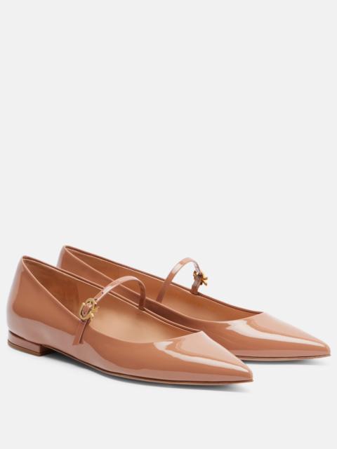 Gianvito Rossi Patent leather Mary Jane flats