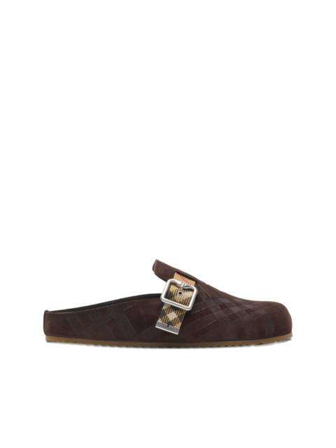 Burberry check-pattern buckle sandals