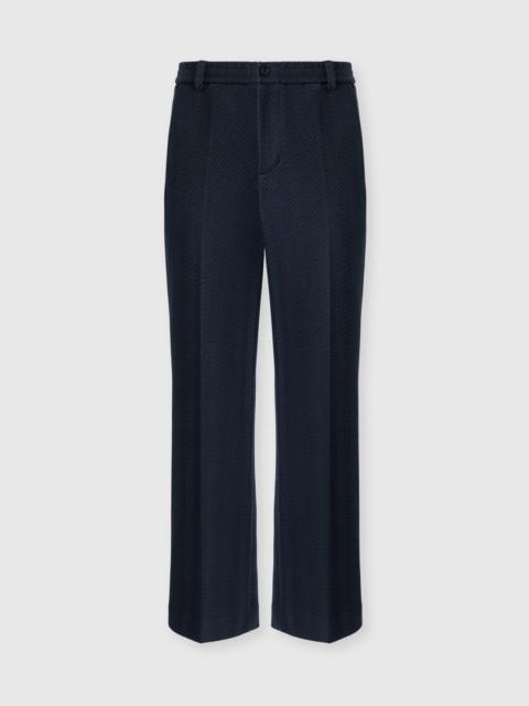 Missoni Tone-on-tone chevron cotton and viscose trousers