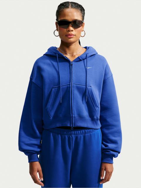 Nike Nike Studio Fleece Medium Weight Women's Oversized Full-Zip Cropped Hoodie