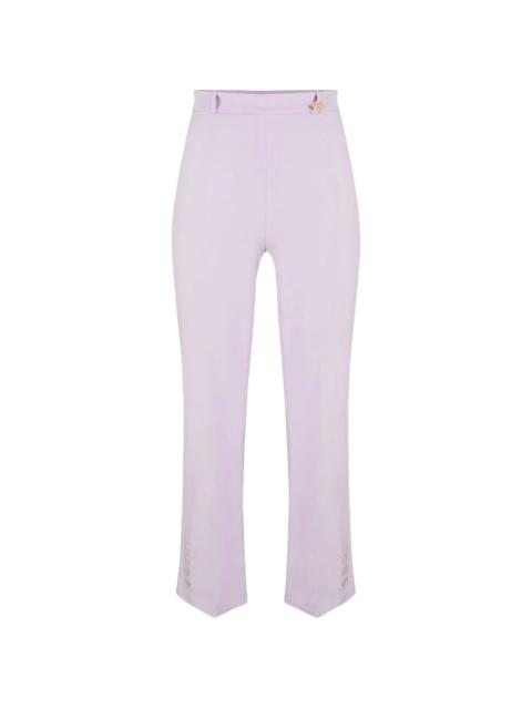ELISABETTA FRANCHI crepe button trousers