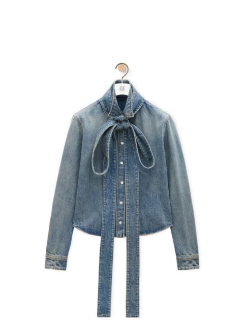 Loewe Bow shirt in denim
