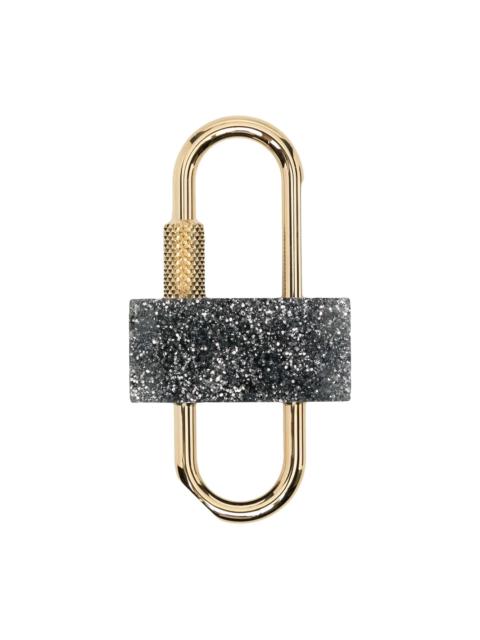Givenchy two-tone glittered padlock
