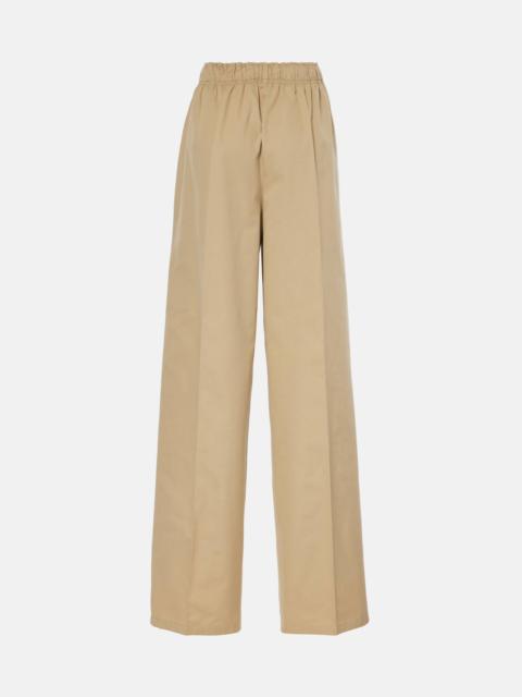 Prada Cotton poplin straight pants