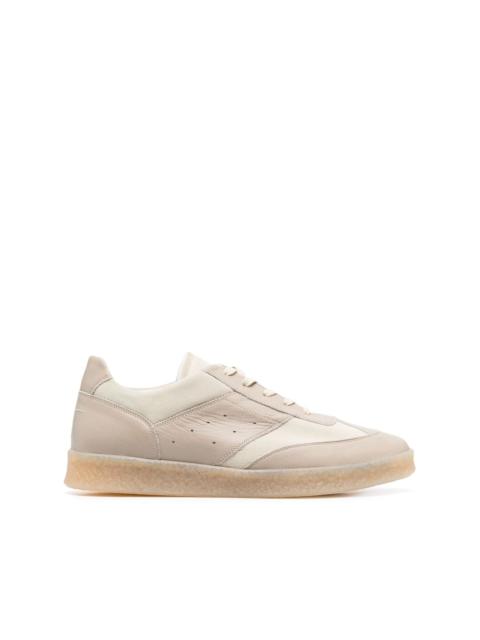 6 Court panelled leather sneakers