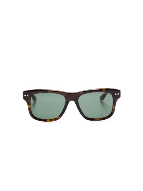 Montblanc tortoiseshell square-frame sunglasses
