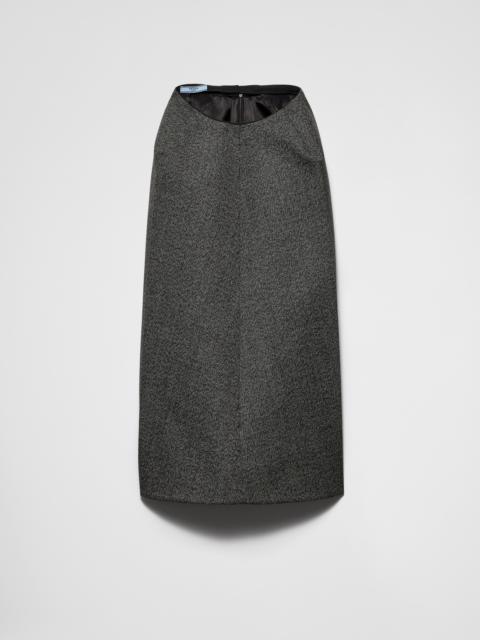 Prada Mouliné midi-skirt