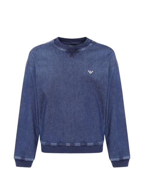 EMPORIO ARMANI denim sweatshirt