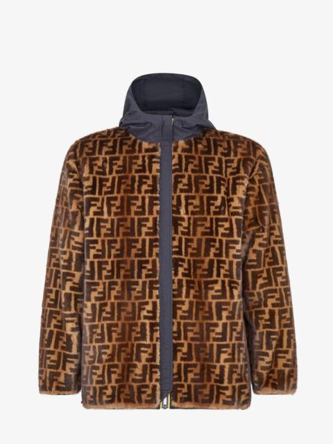 FENDI FF mink and nylon FENDI x K-Way® jacket