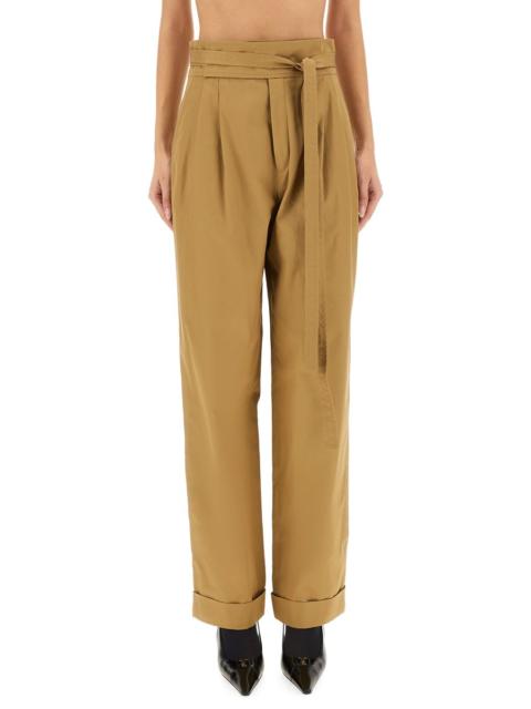 SAINT LAURENT PANTS WITH BELT GURHKA SERGE