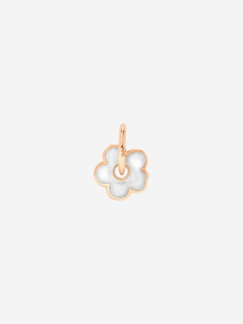 DoDo Rose Gold & Enamel Flower Charm