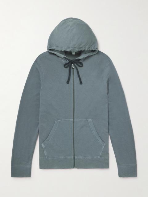 JAMES PERSE Loopback Supima Cotton-Jersey Zip-Up Hoodie