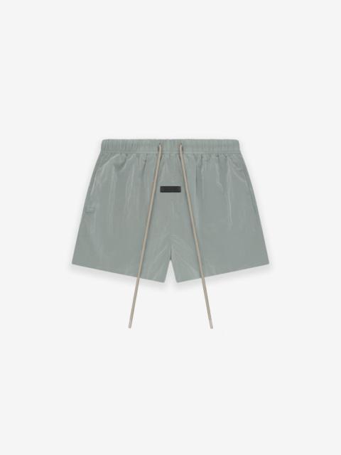 ESSENTIALS Crinkle Nylon Running Short