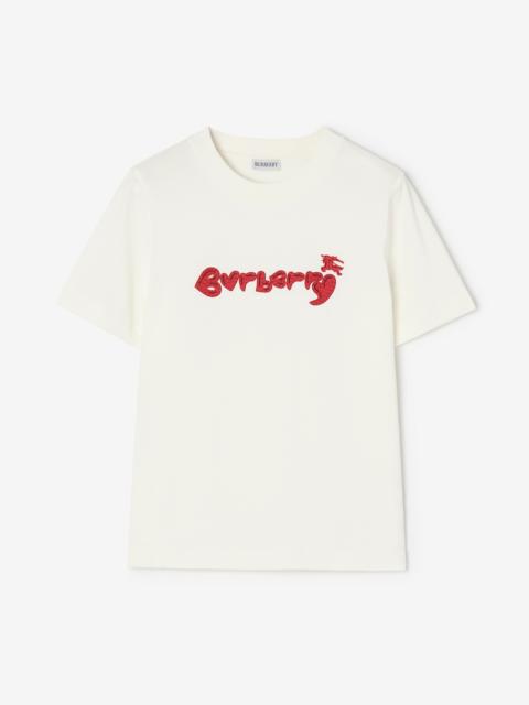 Burberry Heart Logo Cotton T-shirt